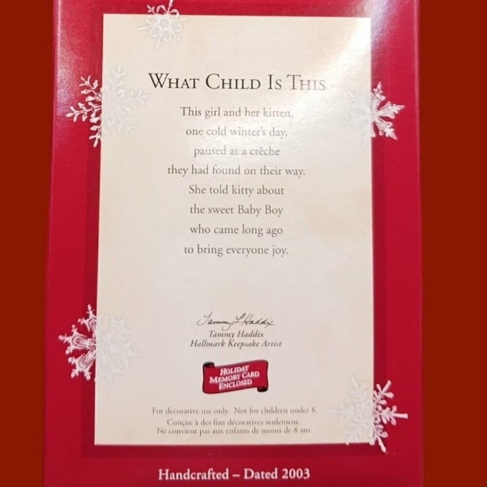Hallmark what child is this christmas ornament - Picture 11 of 12